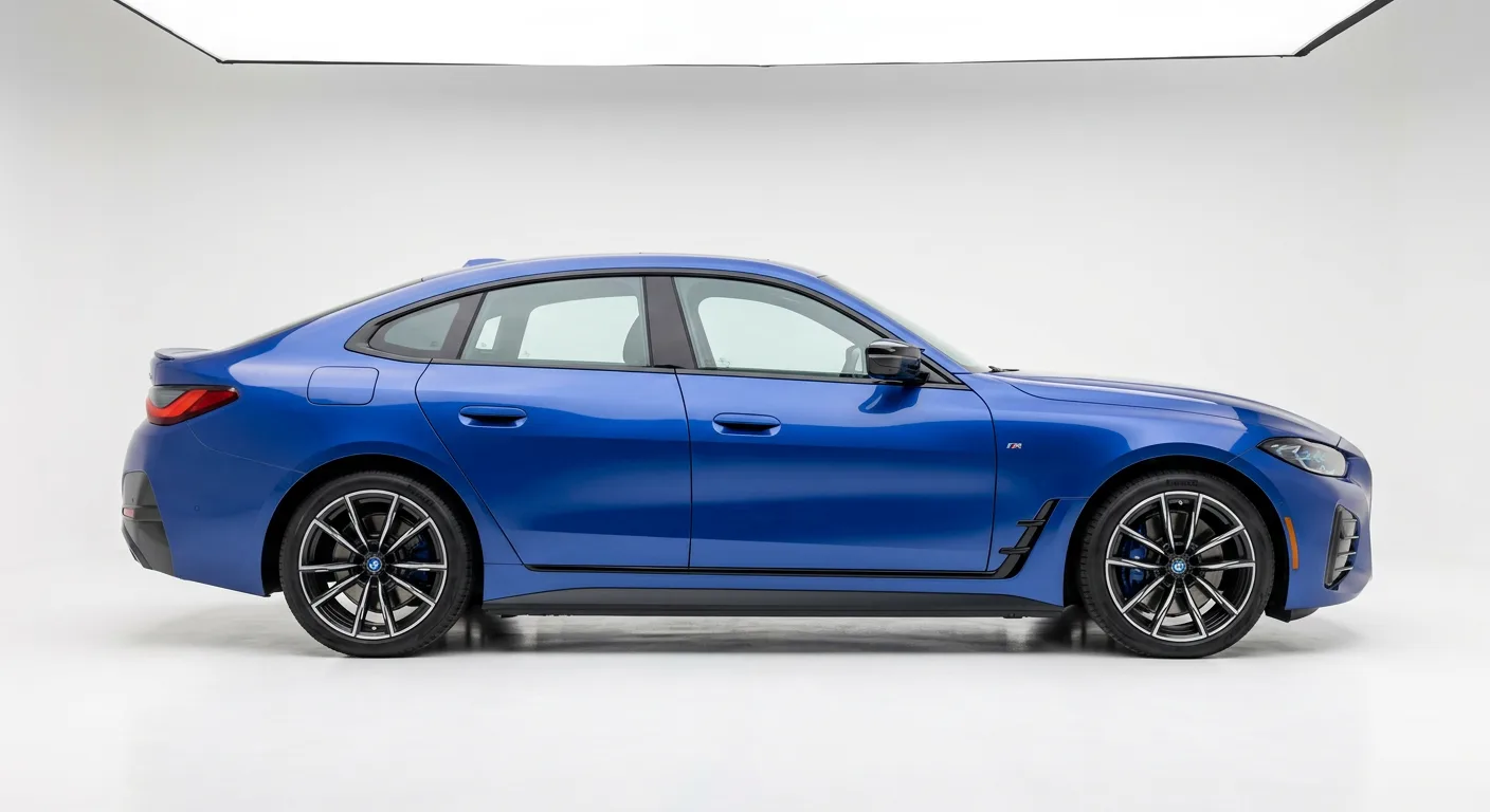 BMW i4 M50 bleu